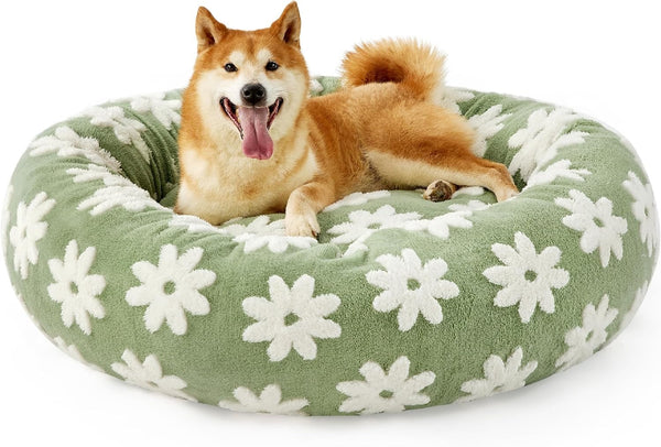 Round Donut Cat & Small Dog Bed