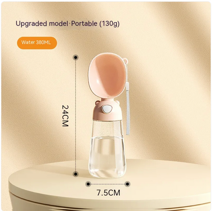 Portable 2-in-1 Dog Water Bottle & Feeder for Pets