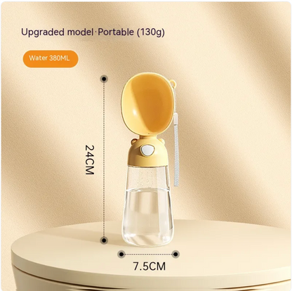 Portable 2-in-1 Dog Water Bottle & Feeder for Pets
