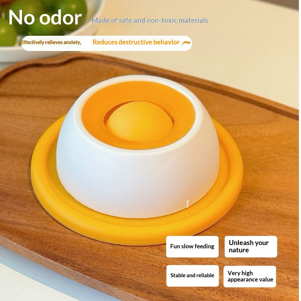 Tip-proof Slow-feeding Pet Toy Plate
